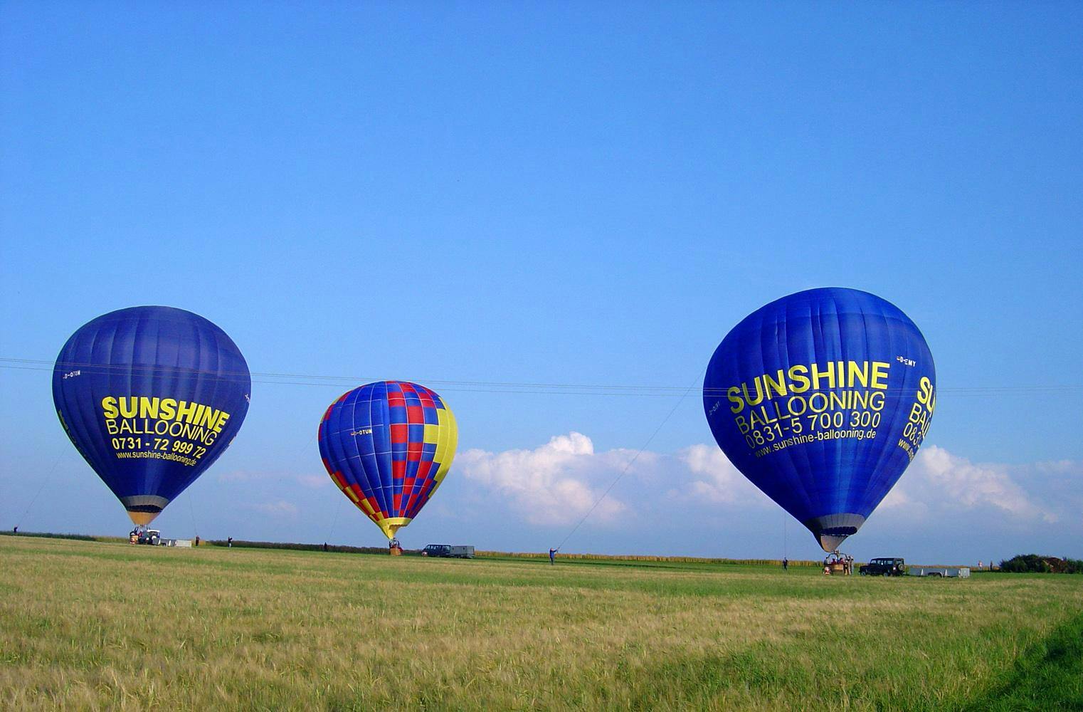 Rundflug Heißluftballon | schöne Aussicht von oben | 1,5 Std