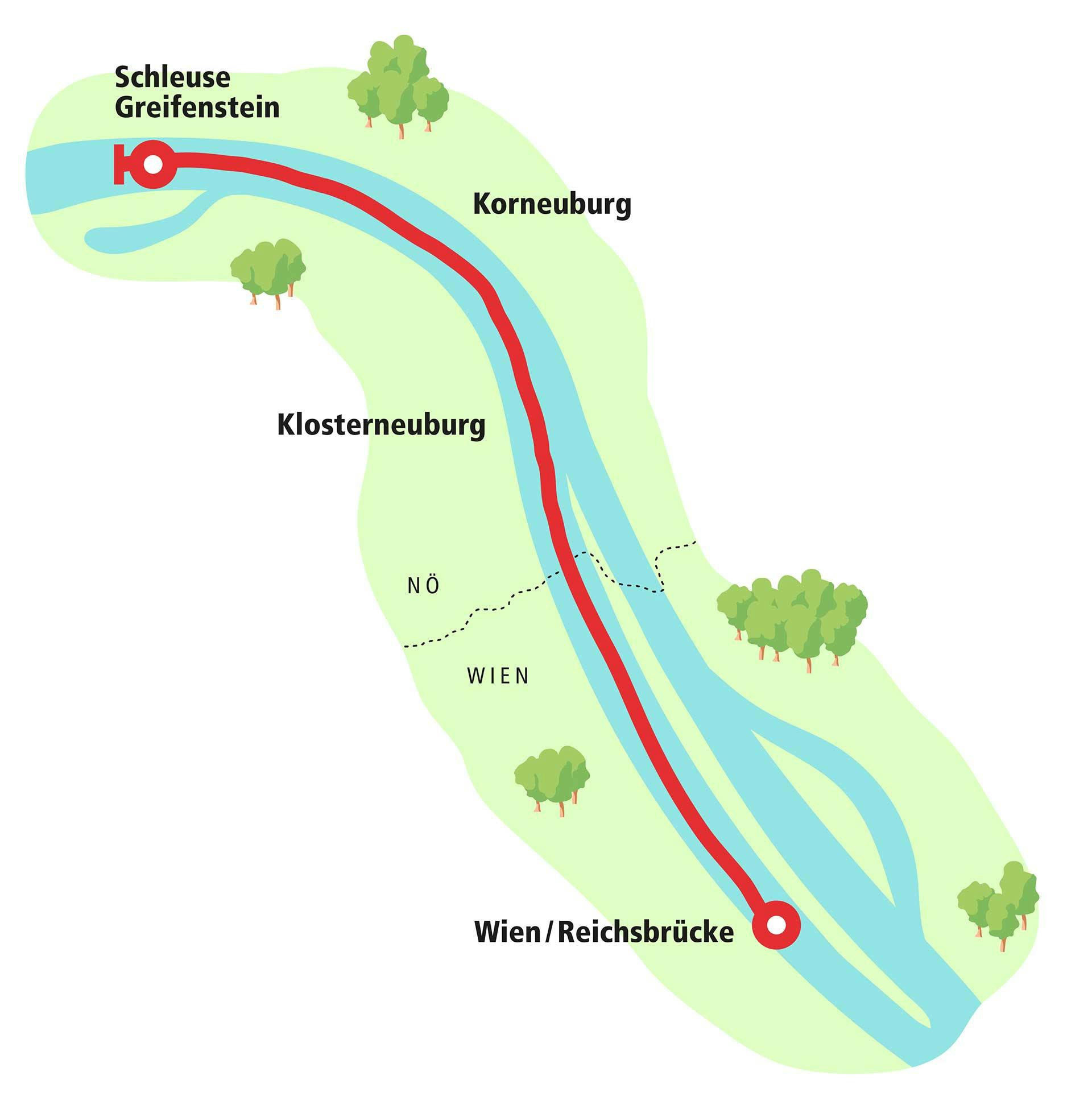 BRUNCH AUF DONAUWELLEN - Gemütliche Schifffahrt auf der Wiener Donau mit feinem Brunchbuffet