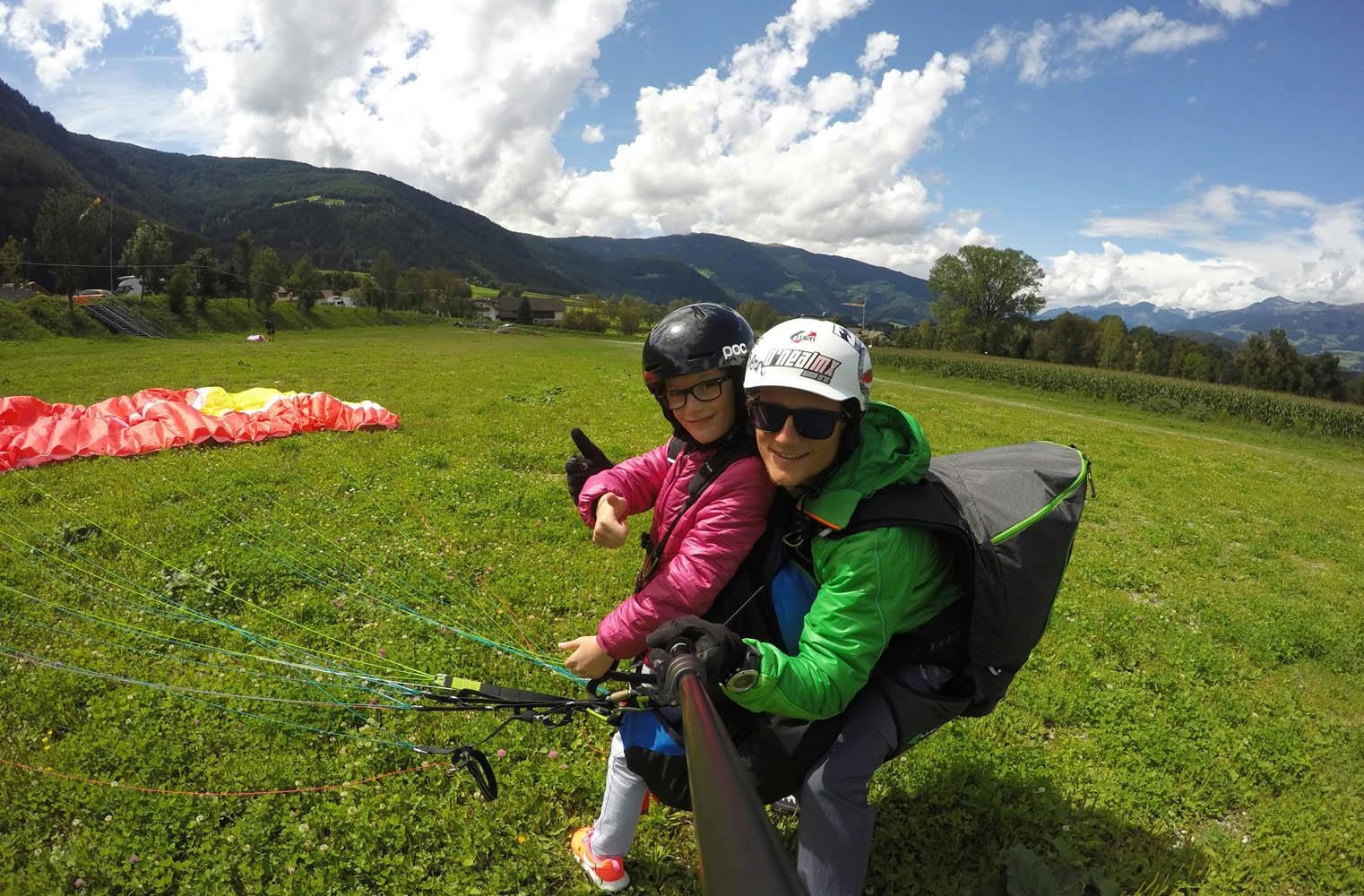 Gleitschirmfliegen Tandem Südtirol | Bergkulisse Pustertal