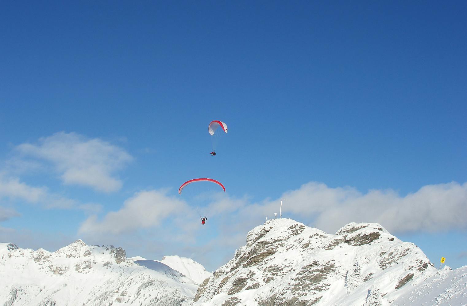 Winteraction | Gleitschirm Tandemflug im Skizirkus Amade