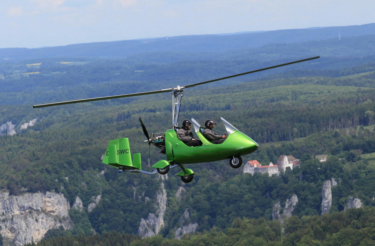 Gyrocopter Rundflug | traumhafte Route an der Donau | 15 Min