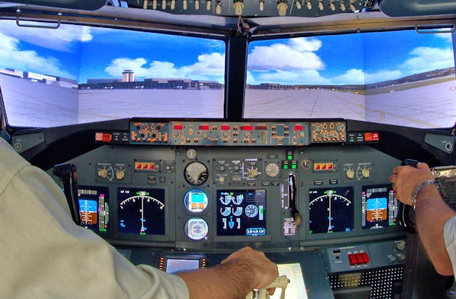Flugsimulator Boeing 737 für 2 | mit Vorfeld-Rundfahrt