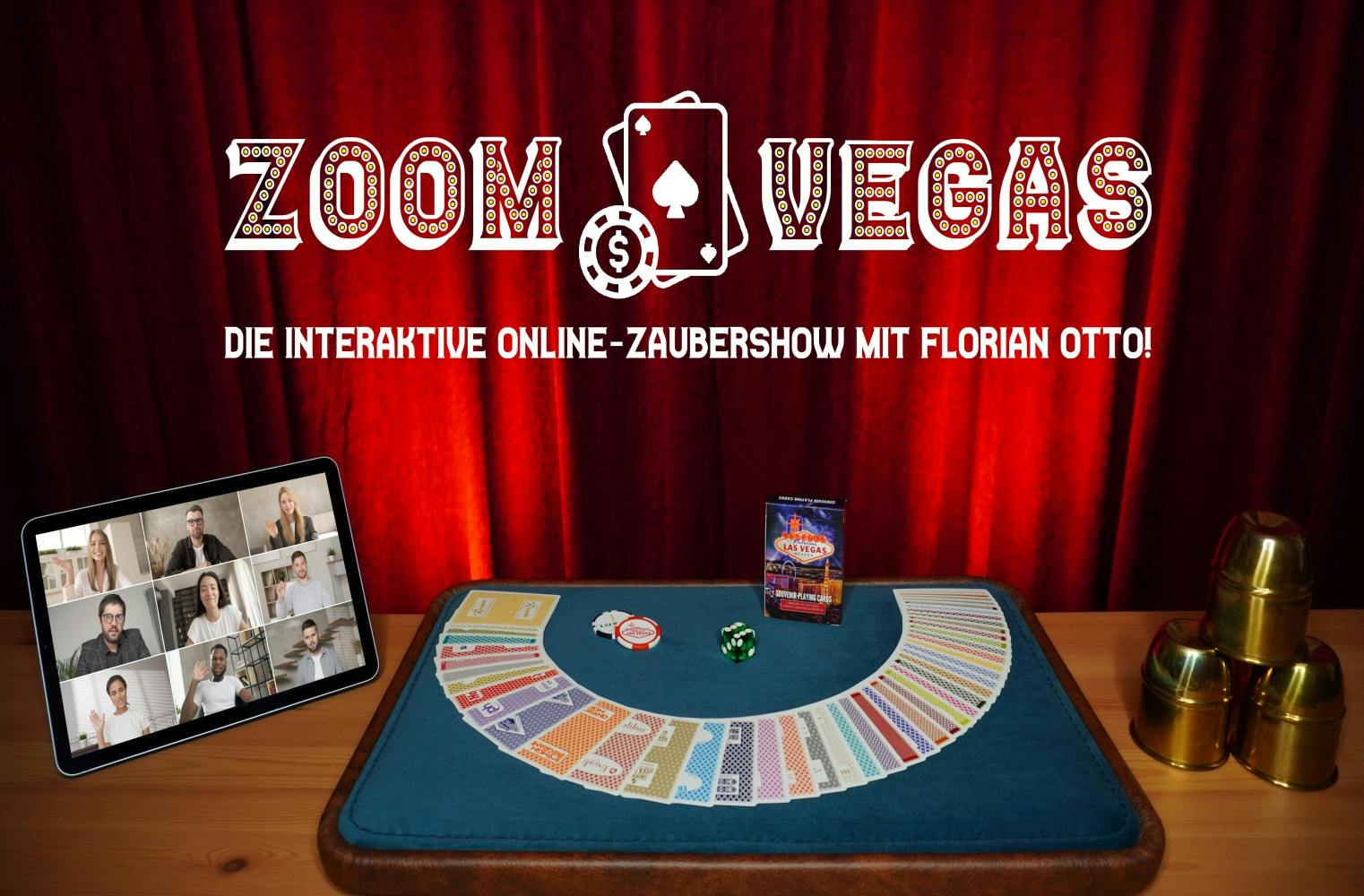 ZoomVegas mit Florian Otto | interaktive online Zaubershow